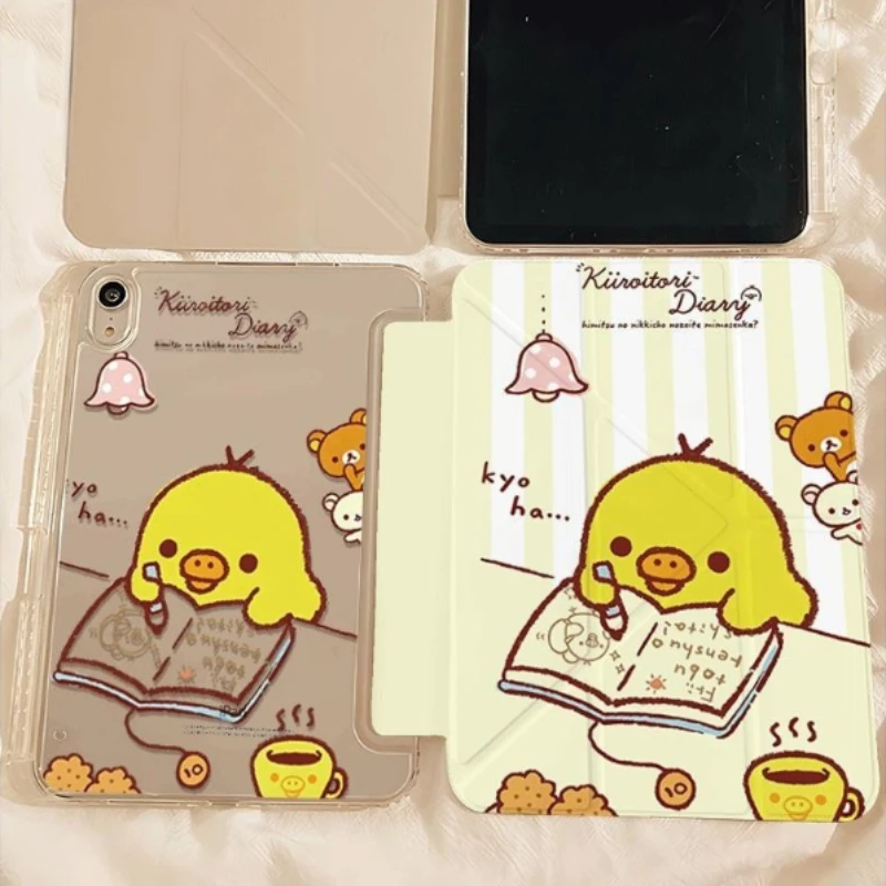 Polka-dot Chick Y-Shape Foldable Tablet Protective Case