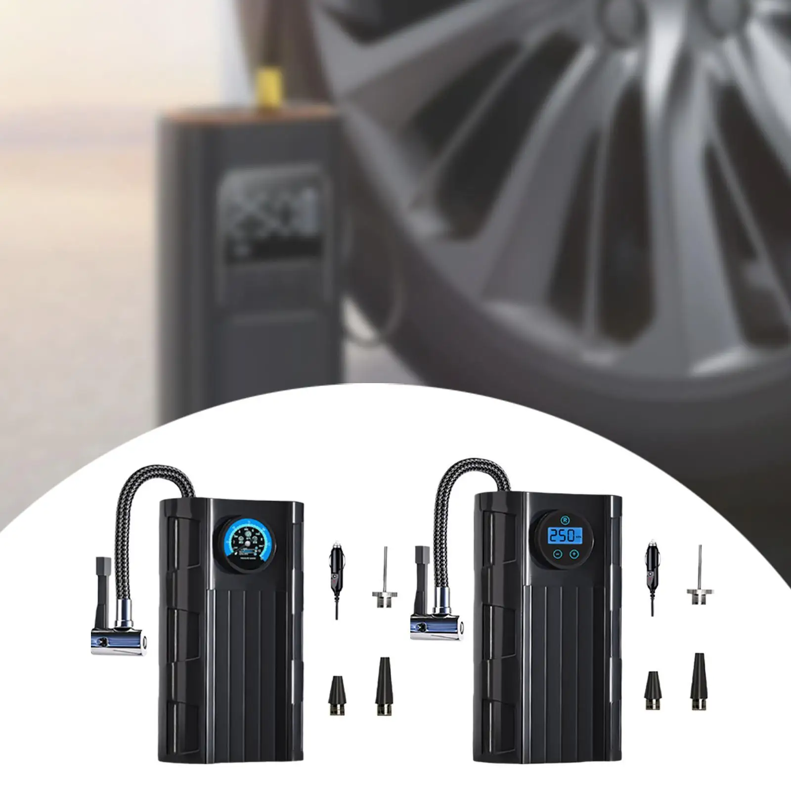 Car Tire Inflator Electric Air Pump for Tires Multipurpose Plug and Play Portable Air Compressors for Scooter Motorcycle Car Tire Inflator Electric Air Pump for Tires Multipurpose Plug and Play Portable Air Compressors for Scooter Motorcycle