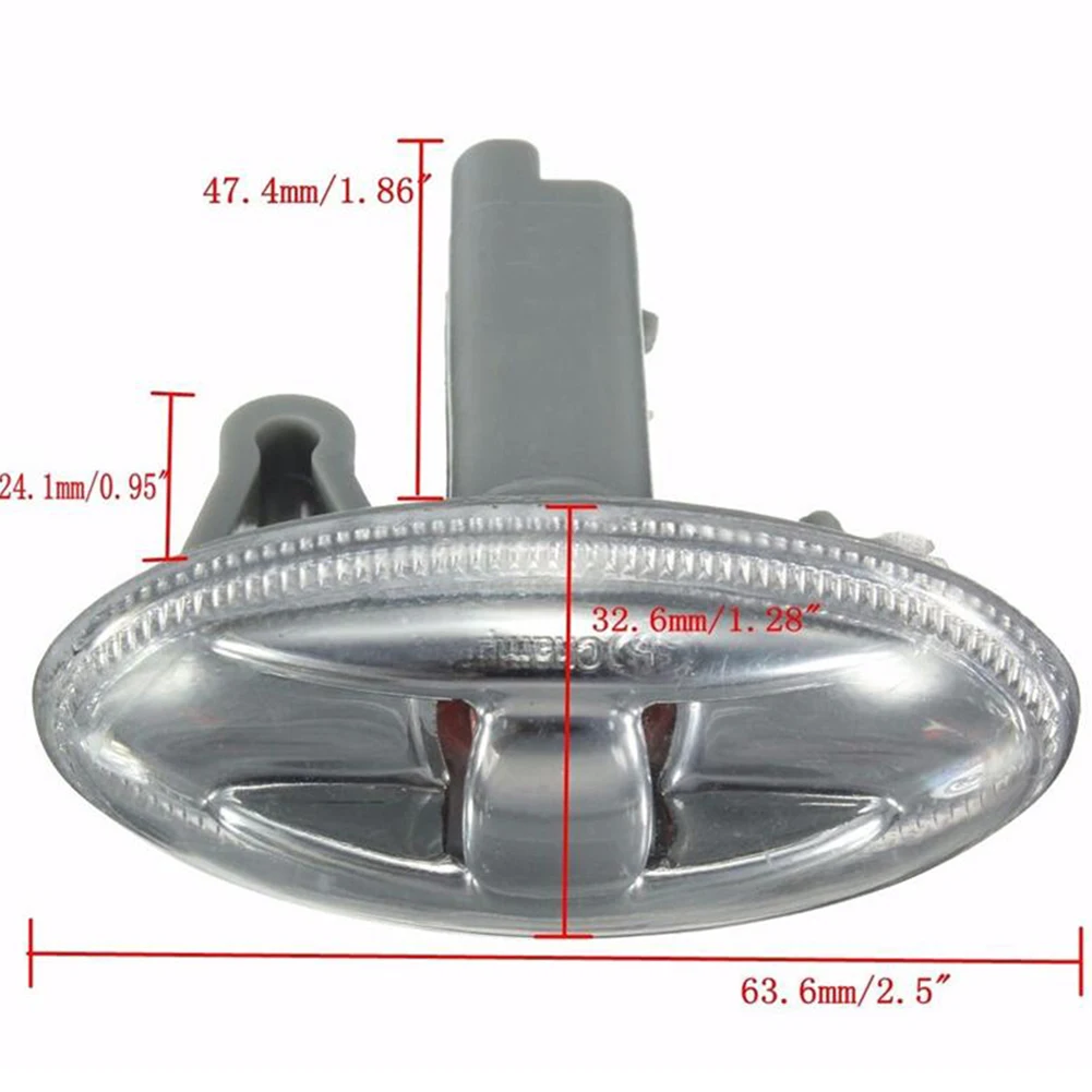 LED Partner Side Lamp 12V Car Indicator Light Amber Indicator Repeater Light for Peugeot 107 2005-2014 for Peugeot 206 1998-2016