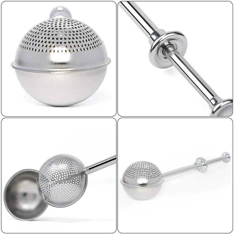 Flour Sifter Baking Tools Mesh Strainer Fine Mesh Strainer Powder Sieve Powder Sugar Shaker Flour Powder Filter Spoon Baker Dusting Wand For Sugar Flour Spices 304 Stainless Steel Sugar Powder Spoon Kitchen Tools