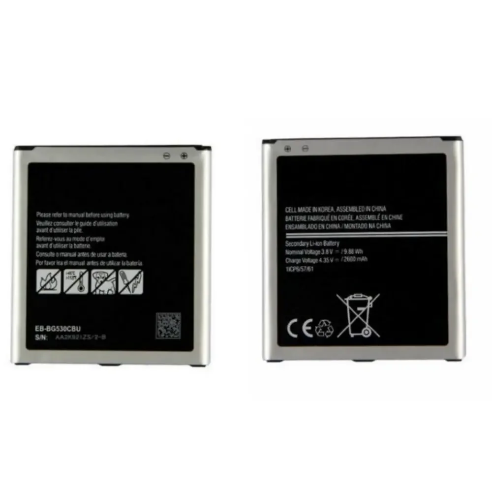 Фото Оригинальная батарея EB-BG530CBU 2600 мАч для Grand Prime J3 2016 G5308W G531F G530H/F, сменная батарея №3