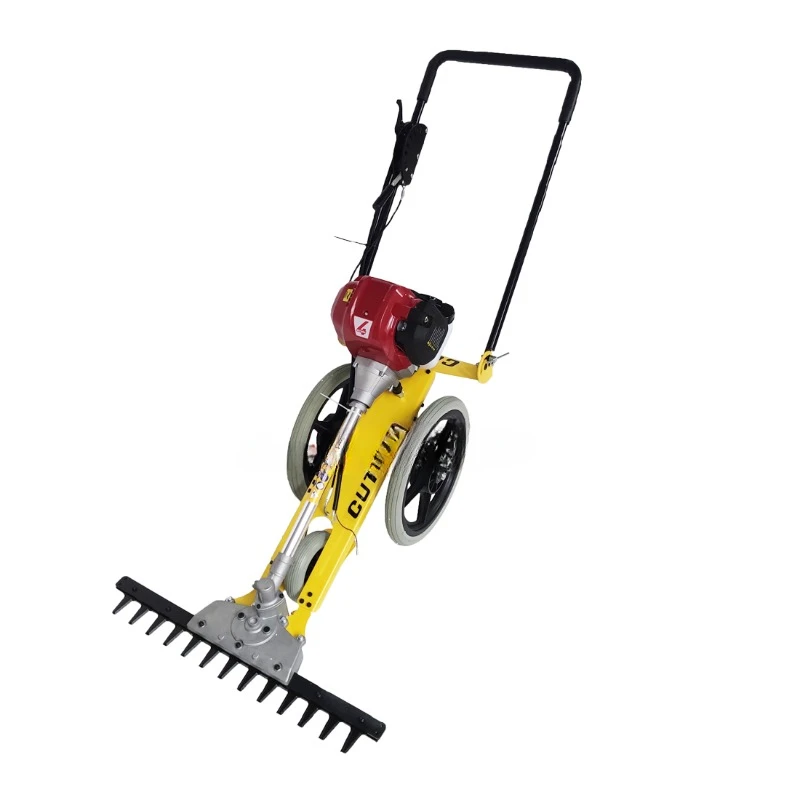 

Gasoline orchard lawnmower hand push lawnmower/agricultural wasteland mower/electric gasoline four stroke lawnmower