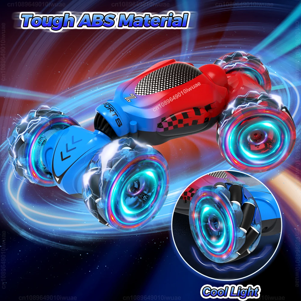 RC Stunt Car Toys for Kids Adults Boys Girl Double Sided Flip 2.4G Remote Control 360° Rotation Off Road Twist Drift RC Car Gift 6