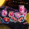 1Roll Fireworks Shell Light Handbook PET Tape Fireworks Sunny Day Blue Material Loop Stickers Adhesives Scrapbook 50mm*2m 4