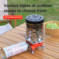 Outdoor Portable Cassette Gas Stove, Foldable Camping Stove, Cassette Butane Gas Tank Burner Mini Square Gas Stove