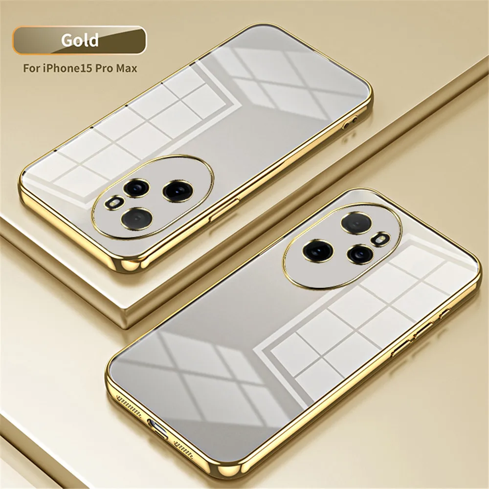 Shockproof Transparent Plating Clear Phone Case