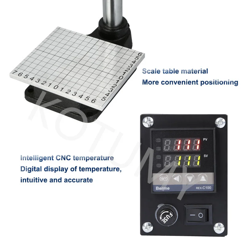 Small Manual Hot Stamping Machine 220V/110V Leather Printing Machine Hot Press Stamping Creasing Branding