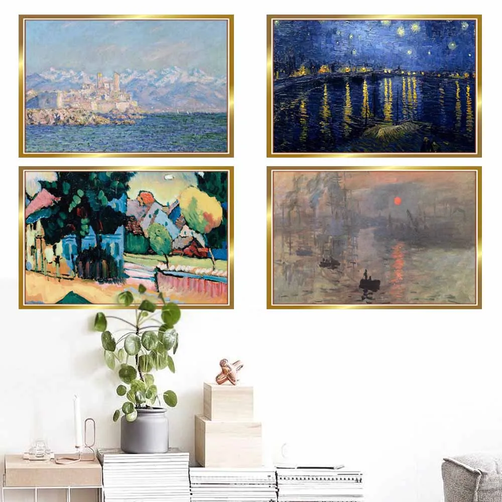 

Van Gogh Abstract Art Canvas Painting Living Room Home Decoration Landscape Oil Painting Posters On The Wall Frameless