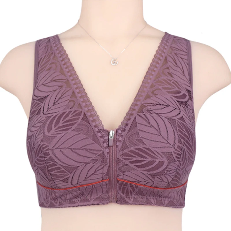 

Бюстгальтер пуш-ап из мягкого хлопка на молнии спереди