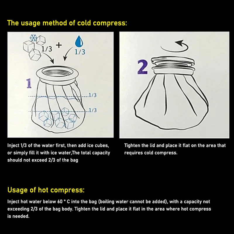 Water Filling Cloth Ice Pack Cartoon Cute Cooling Ice Pack Cold And Hot Physiotherapy Exercise Physical Cooling Cloth