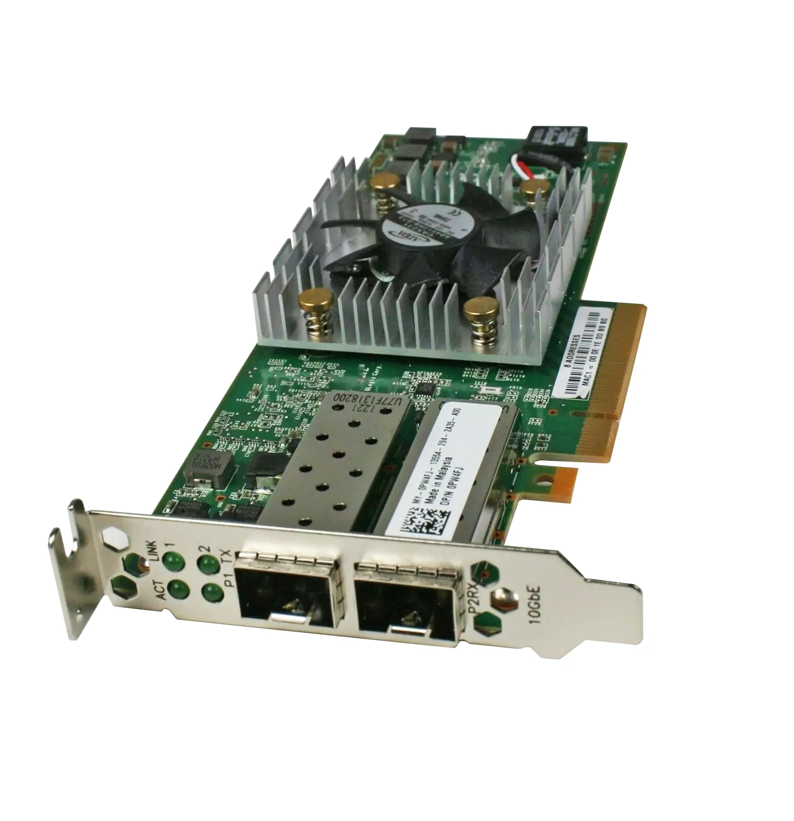 Dell QLogic QLE8262 듀얼 포트, SFP + PCIe 네트워크 어댑터, 0P11VC P11VC 네트워크 카드, 100% 테스트 완료, 신제품, 빠른 배송