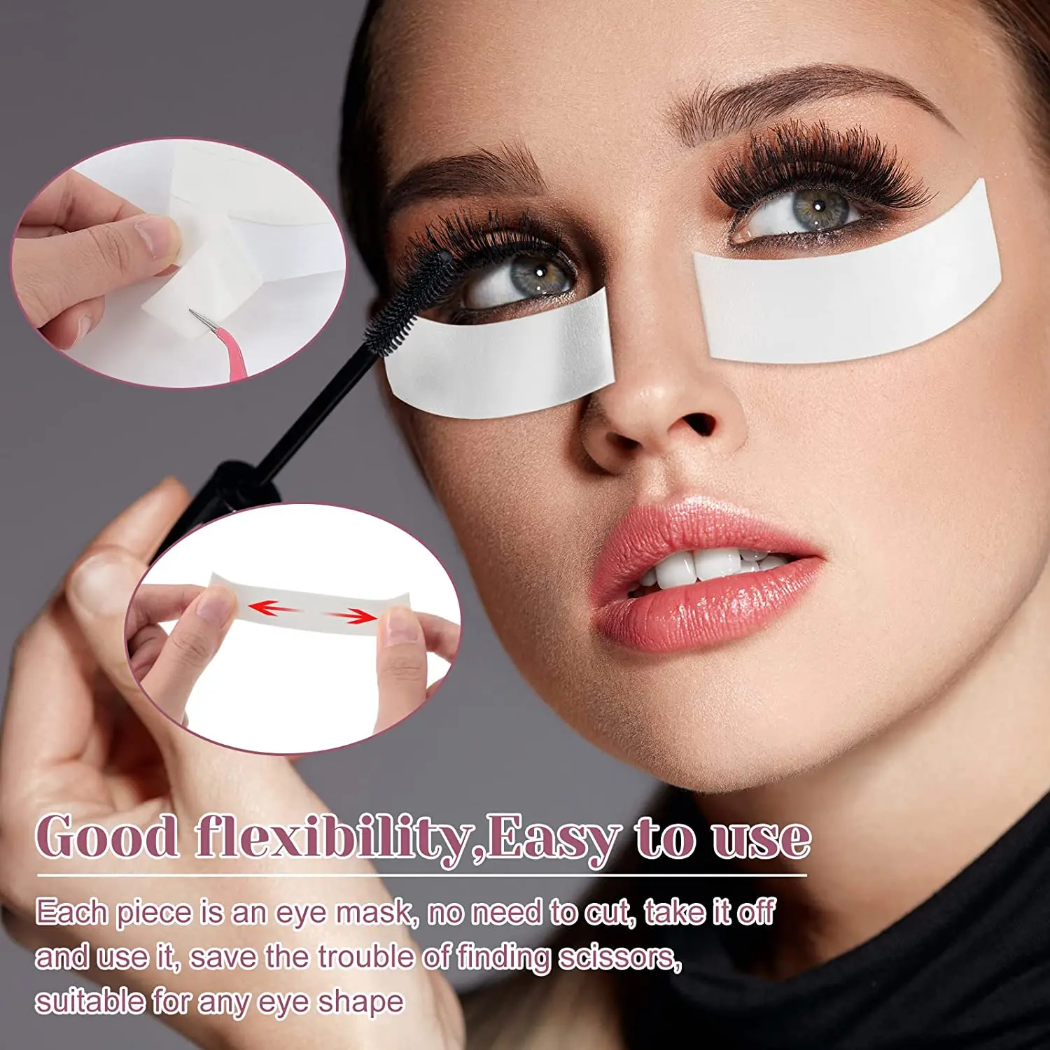 110PCS/roll Eyelash Pads Foam Eye Pads Eye Tapes for Grafting Lashes Eyelash Patches Under Pads Stickers Lash Extension Supplies