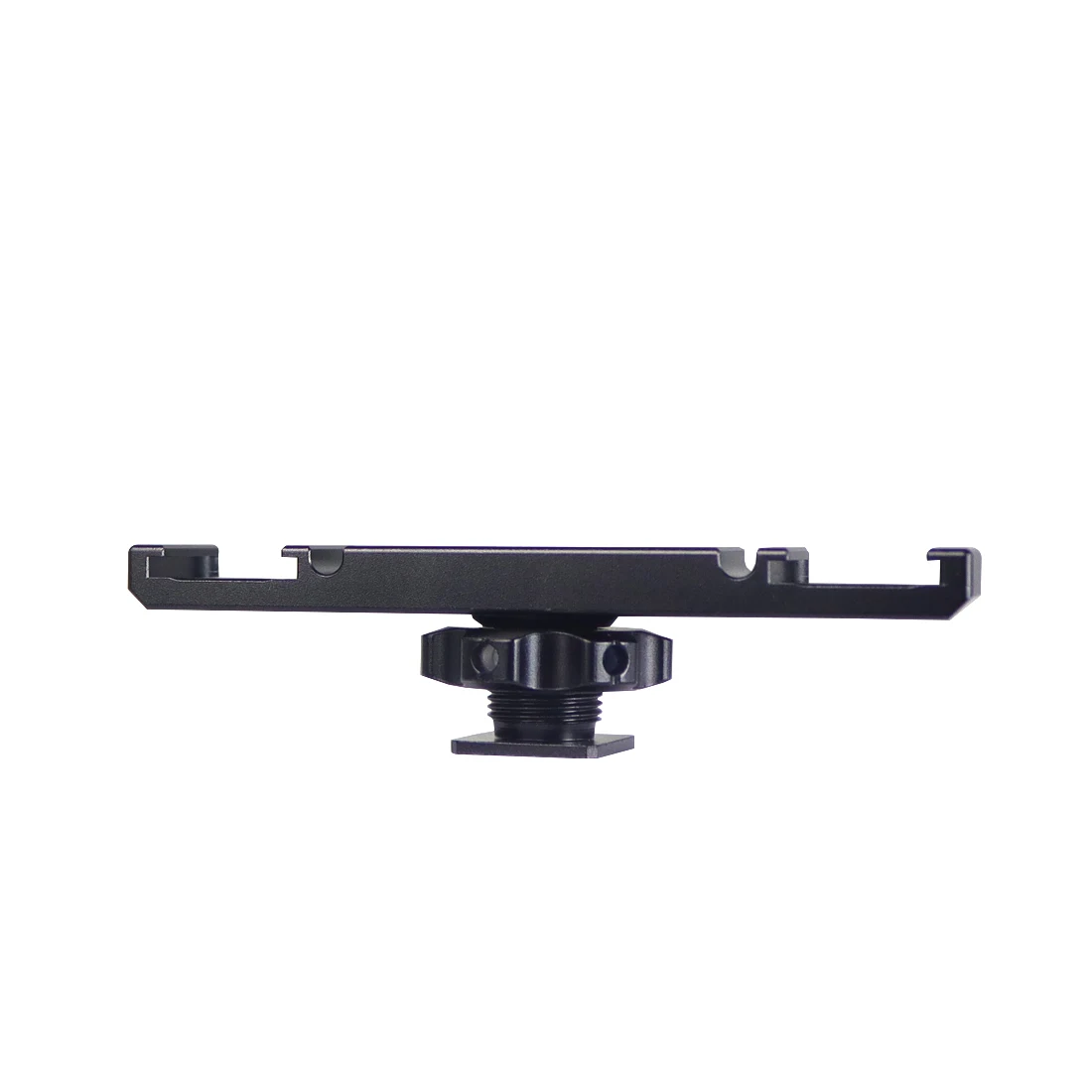 Double Cold Hot Shoe Adapter Mount Extension Holder Video Bracket for Canon for
