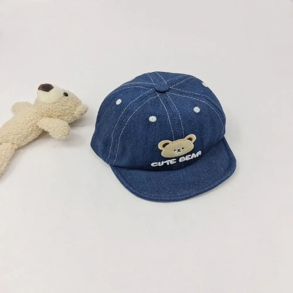 Casual Cartoon Bear Baby Baseball Hat Adjustable Soft-brim Toddler Peaked Cap Breathable Comfortable Children Sports Hats Travel