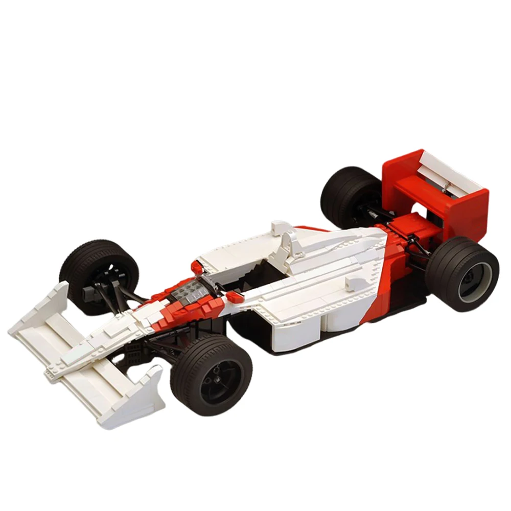 Gobricks Moc Formula One Car Mp4-4 F1 Super Racing Car Buiding Blocks 1:8 Scale F1 Race Car Model Bricks Toys Giocattoli Per Bambini Set Regalo