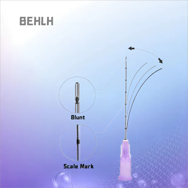 Feine Mikrokanülen aus Korea, stumpfe Nadeln 14G 90MM, Nadelspitzen mit glatten Enden, gekerbte Endo-Nadel, Spritzenwerkzeug, Füllstoff-Injektionswerkzeug – Detail 5