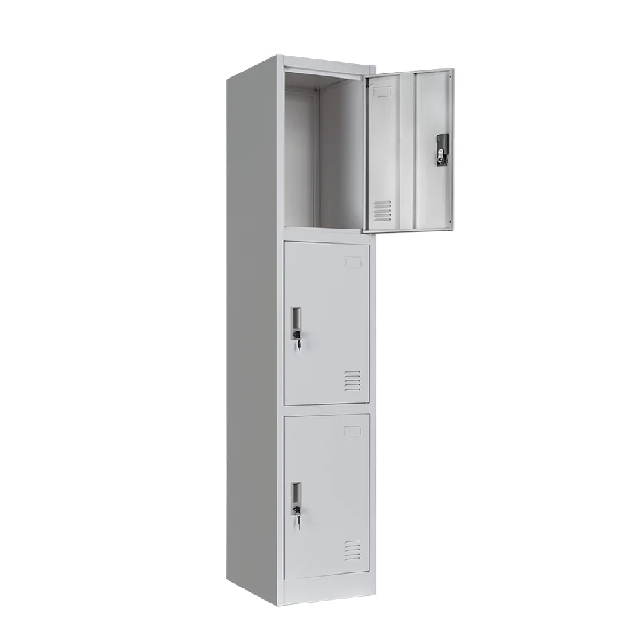 

Children Changing Room Storage 3 Tier Metal Cupboard School Metal Locker
