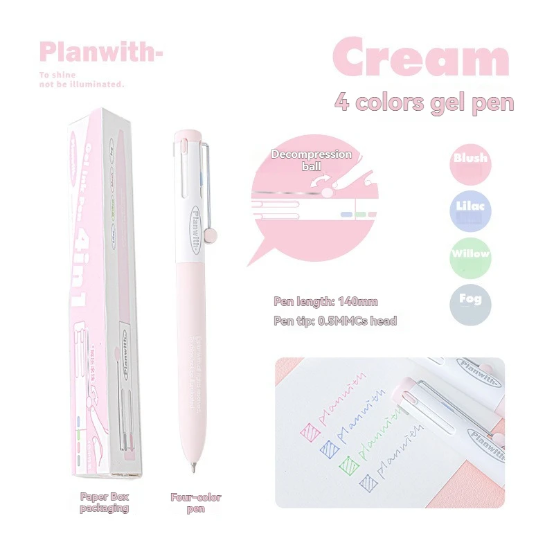 Multi-Color Gel Pen with High Aesthetic Value, Ideal for Note-Taking and Marking