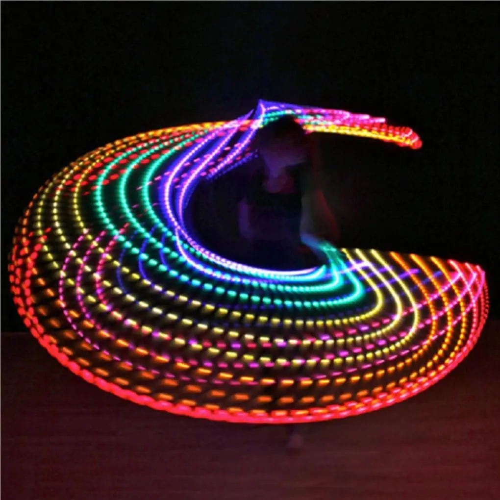 Body Shaping Ladies LED Slimming Hoop Female Trainer Tools Women Training Hoops Bodybuilding Fittings 10/24 lamps