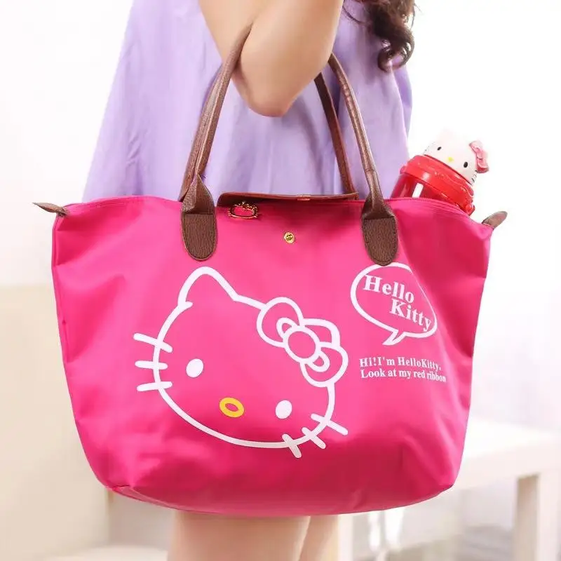

Сумка HelloKitty Sanrio аниме Водонепроницаемая вместительная на одно плечо, милая сумочка для девушек, студентов, офисных работников, подарок