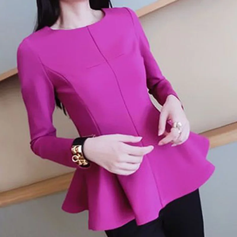 Elegant Solid Color All-match Folds Ruffles Blouse Women's Clothing 2023 Autumn New Oversized Casual Pullovers Office Lady Shirt