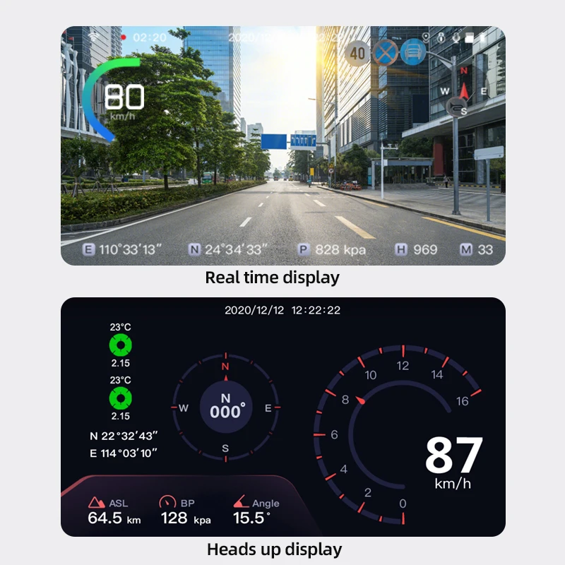 전후방 4K 1080P 실시간 타이어 공기압 비상 사고 락킹 Wifi 무선 모터 DVR 대시보드 오토바이 레코더 카메라