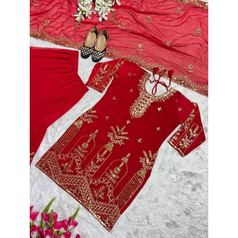 Indian Dress Salwar Kameez Party Wear Wedding Pakistani Suit indian sari top