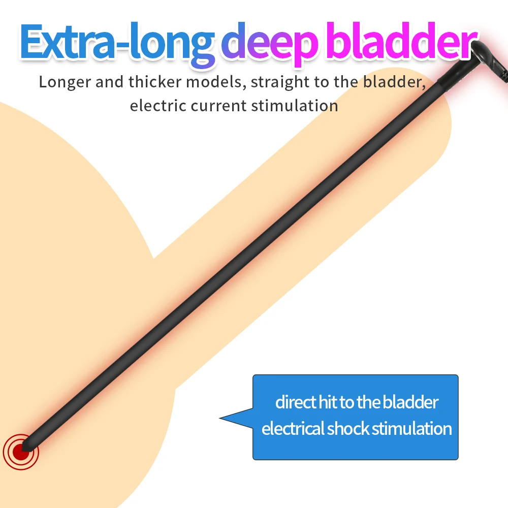 Penis Sex Toys Electric Stimulation Urethral Dilator Shock Horse Eye Rod Silicone Penis Plug Man Masturbation Set Delayed Ejaculation