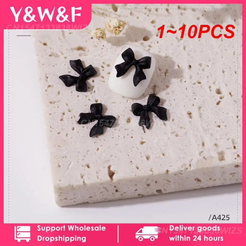 

1 ~ 10 шт. декоративные банты для дизайна ногтей, детали из смолы для цветных бантов, красивый мини бант, лента для дизайна ногтей, искусство ногтей, искусство, подвески для ногтей, Декор