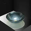 Unique Glass Bathroom Sinks for Balcony Modern Painted Transparent Basin Personalized Creative Designer Sink for Restaurant 5