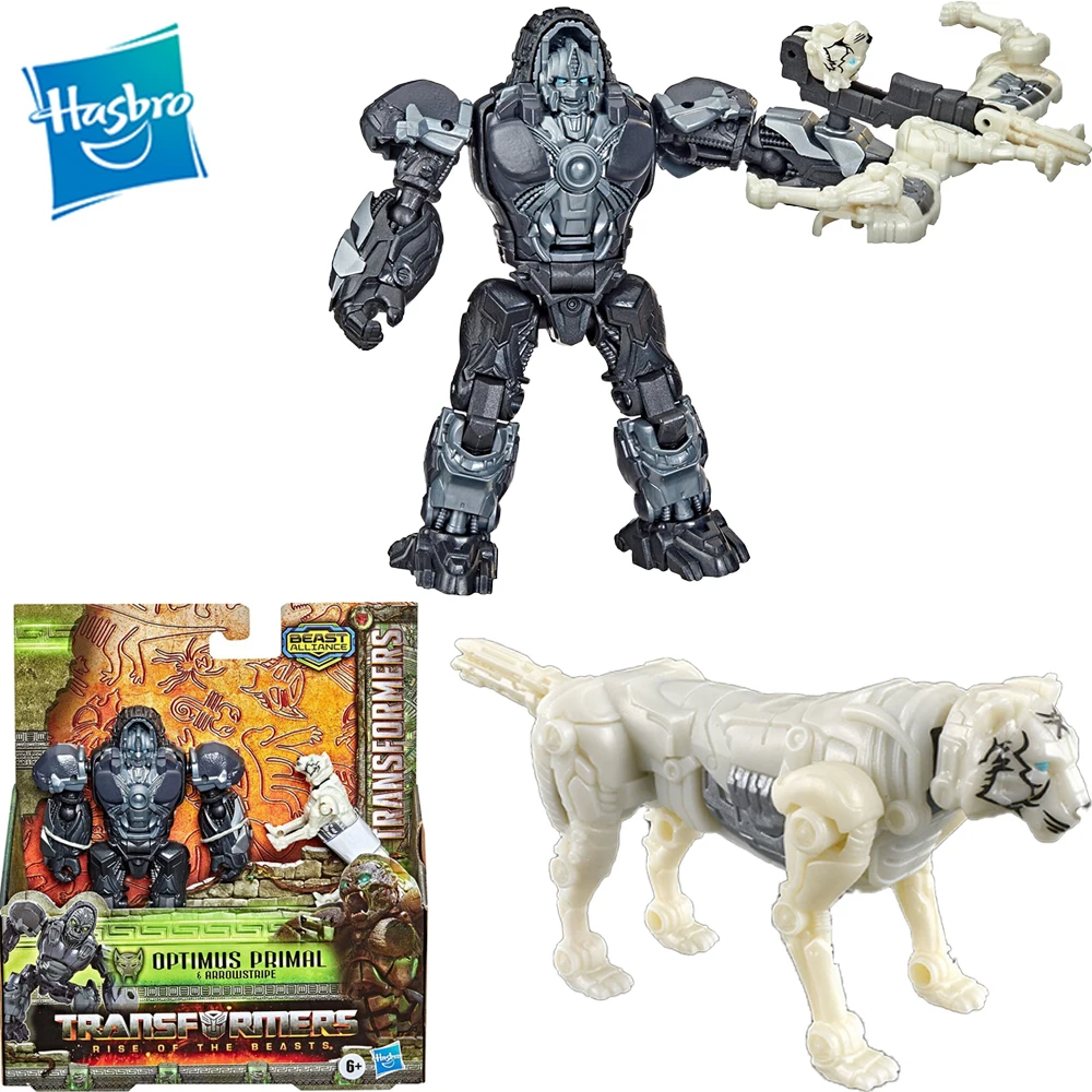 Transformers Rise Of The Animals Arma Optimus Primal Arrowstripe Collection Model Action Figure Toys (F4611)