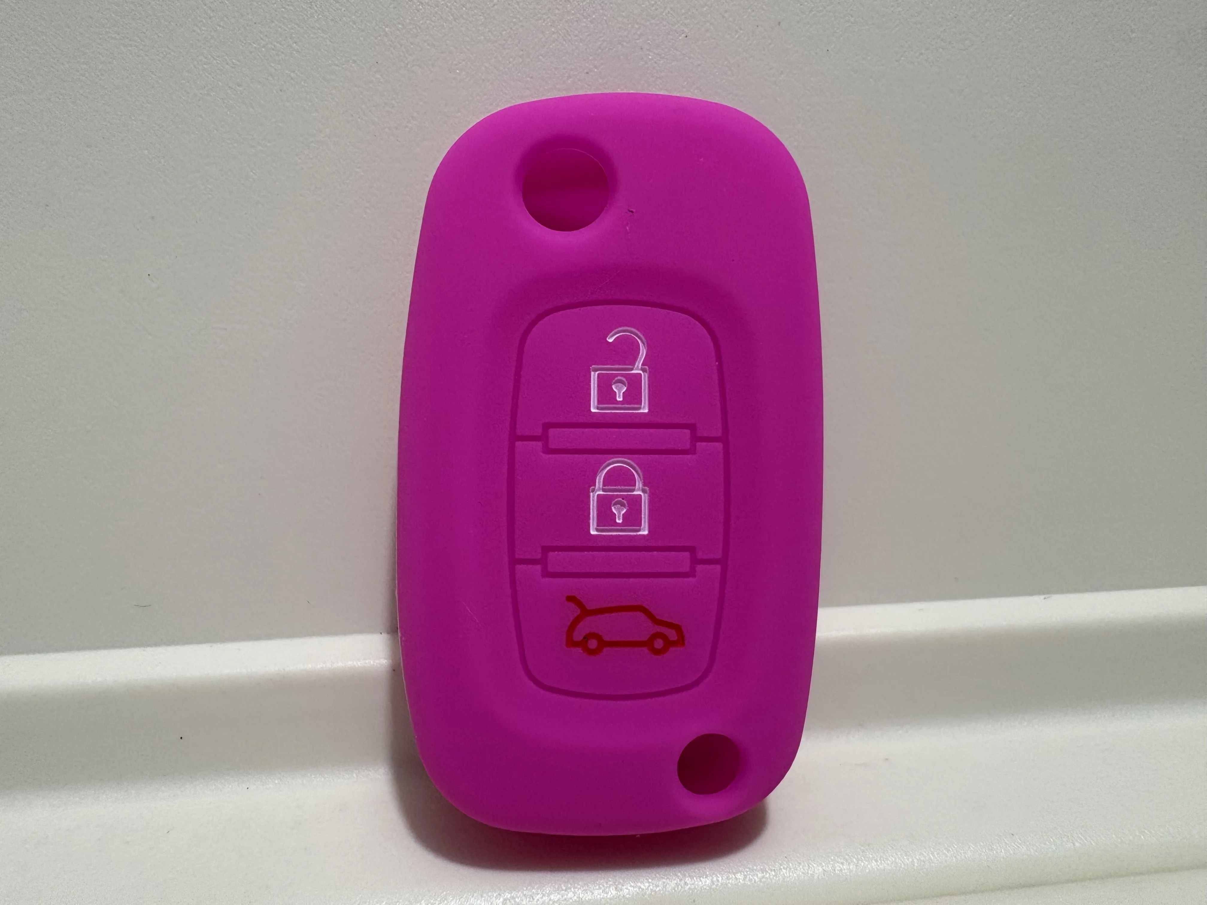 Silicone Rubber 3-Button Car Key Case Cover