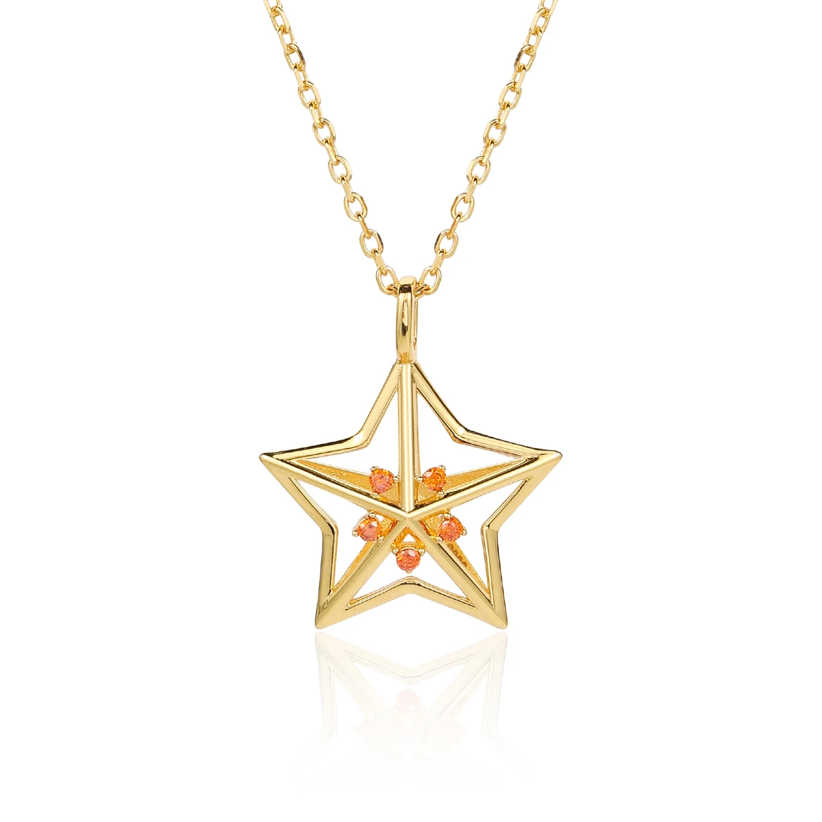 

HAIKE S925 Sterling Silver Necklace Original Brilliant Starry Sky Element Hollow Neckchain Exquisite Personalized Fashion Collar