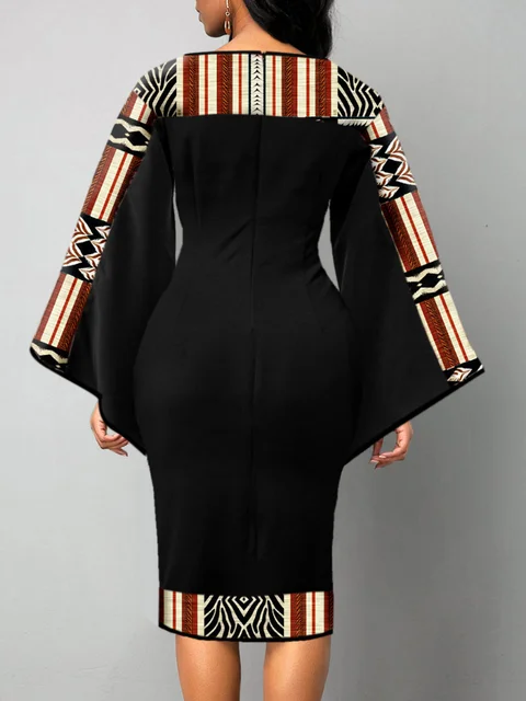 Amarachi Lantern Sleeve Print Dress - Image 6