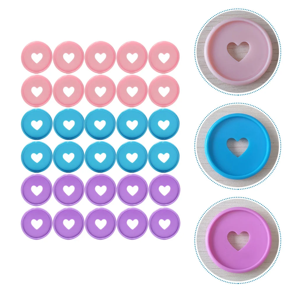 

Plastic Book Binding Disc Heart Buckle Colorful Rings Discbound Expansion Discs