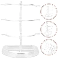 Clear Acrylic 3 Tier Glasses Display Stand Eyewear ganizer Rack Plastic Sunglasses Holder Showcase Storage Riser 1