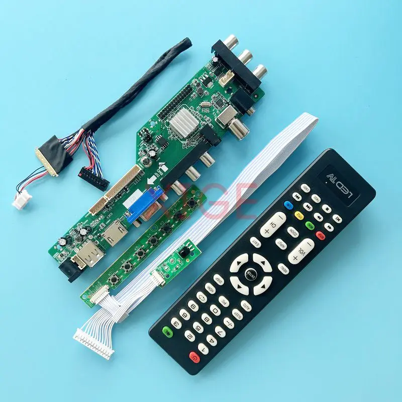 

For B116XTN02.0 B116XTN04.0 LCD Driver Card DIY Kit Digital Signal DVB LVDS 40 Pin Laptop Screen 2AV+USB+DHMI+VGA 1366*768 11.6"