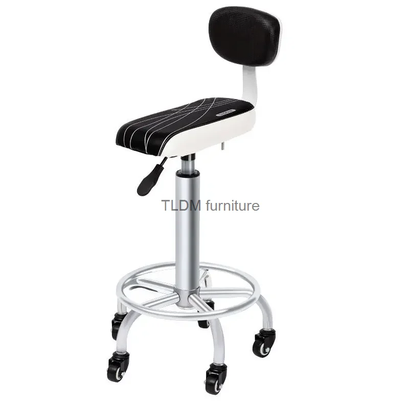 

Kitchen Cooking Lifting Operating Chair Barber Shop Master Sliding Wheel Beauty Salon Chair Backrest Cadeiras Salon Furniture