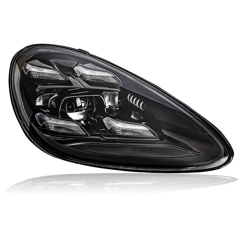 포르쉐 카이엔 LED 헤드라이트 프로젝터 렌즈용 자동차 조명, 2011-2014 전면 DRL 매트릭스 LED 헤드 램프, 자동차 액세서리