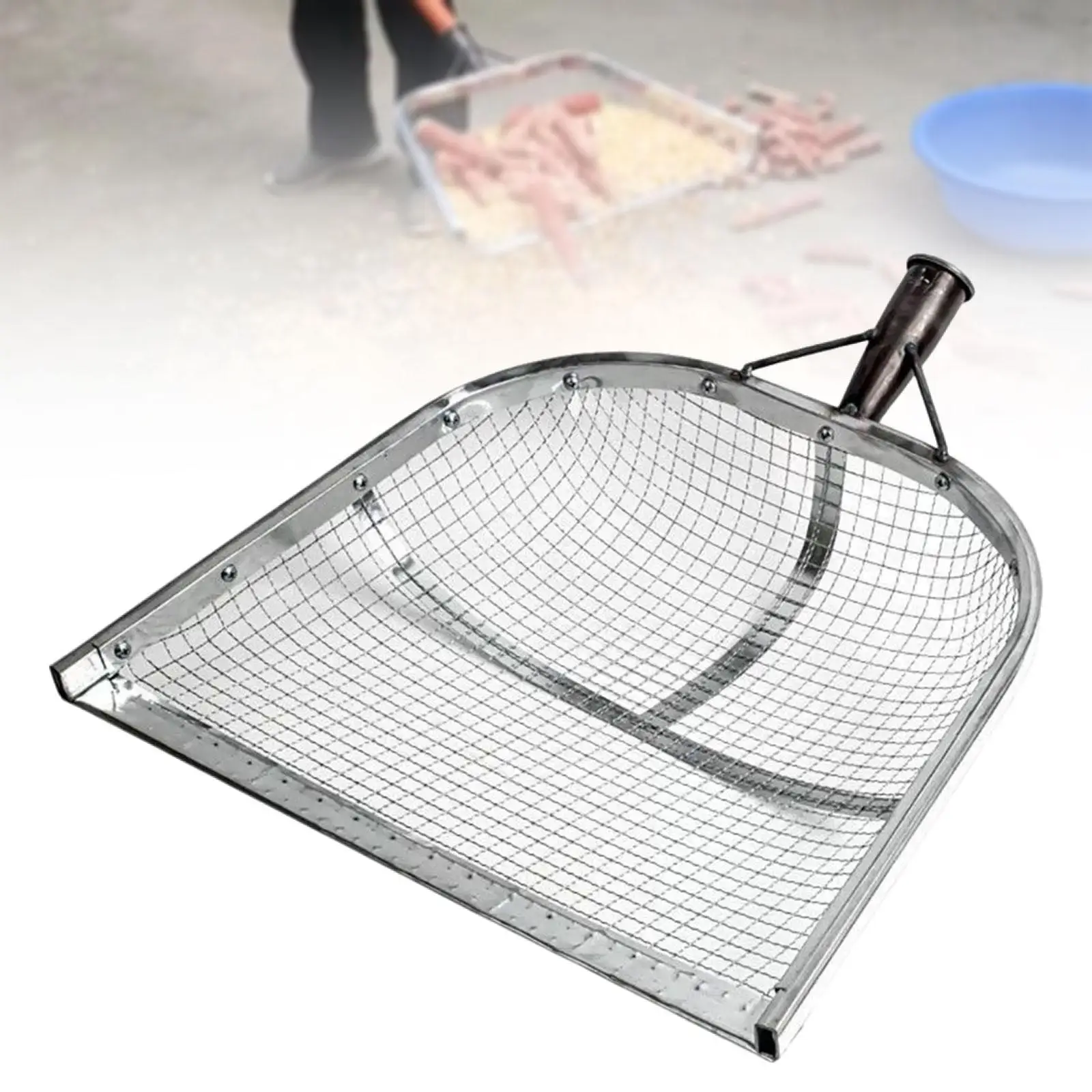Soil Sifter Agricultural Filter Tool Mesh Filter Sieve Yard Lawn Garden Sieve Soil Shovel for Rocks Gravels Walnuts Dirt Sand Soil Sifter Agricultural Filter Tool Mesh Filter Sieve Yard Lawn Garden Sieve Soil Shovel for Rocks Gravels Walnuts Dirt Sand