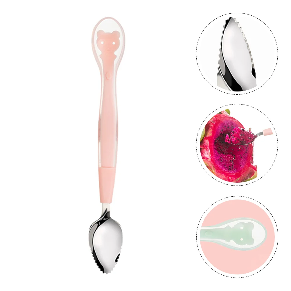 

1pc Portable Baby Silicone Spoon Kids Training Tableware Infant Utensils