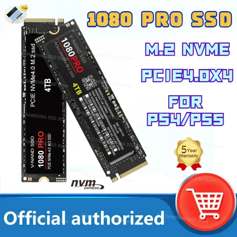 Новинка, Внутренний твердотельный накопитель 1080PRO, 8 ТБ, 4 ТБ, внутренний жесткий диск M.2 2280 NVMe PCIe Gen 5,0x4 для ПК, ноутбука, настольного ПК PS5