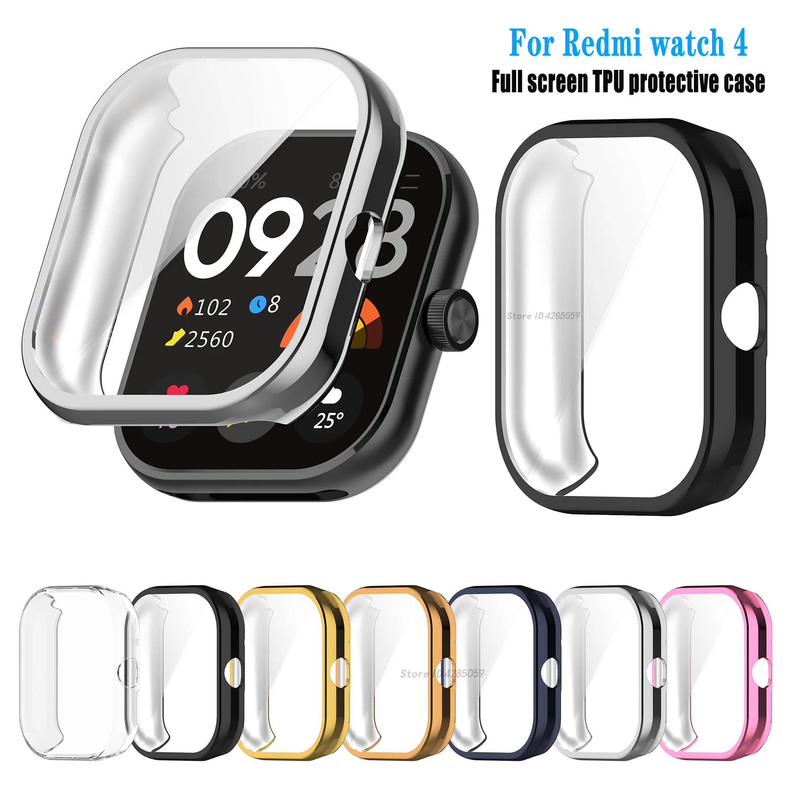 Durable TPU Screen Protector Case for Xiaomi Redmi Watch Series
