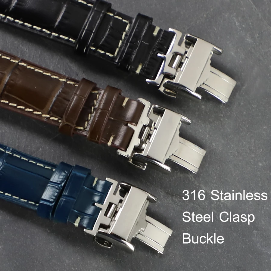 Calfskin Watch Band For Longines 