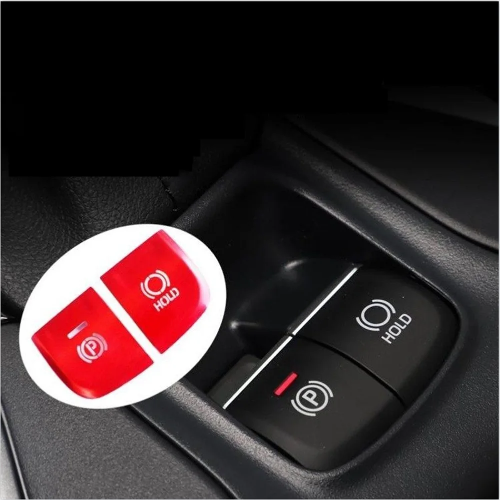 

Car Button Trim Button Frame Function Gear Never Fade Parts Red Trim Accessories For Corolla 2019-2023 2* 2PCS