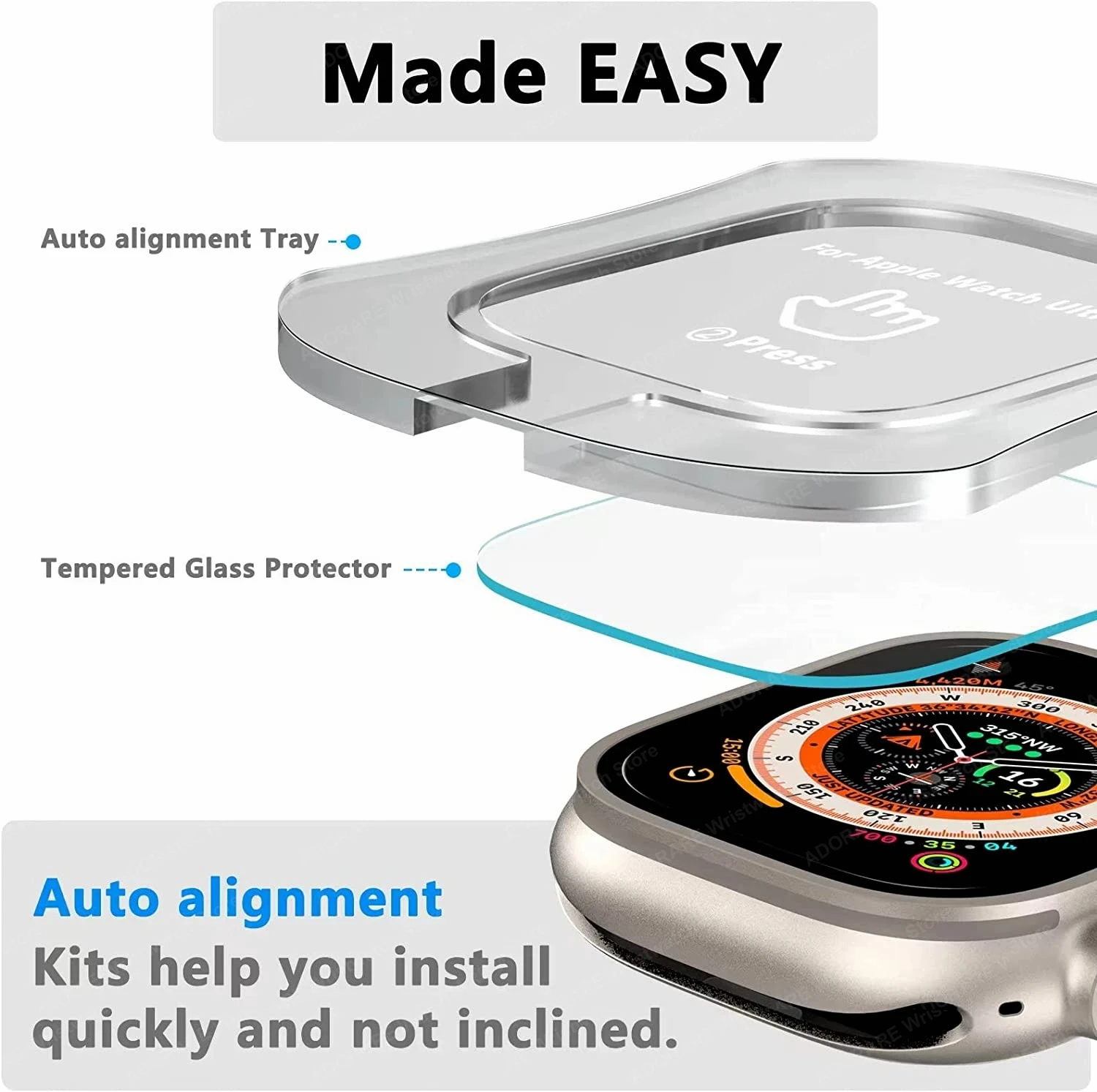  ġ Ʈ 49mm ȭ  ʸ, ڵ ƽ ʸ , HD ȭ ȣ, iWatch Ʈ 49mm 