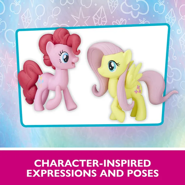 Figuras dos desenhos animados Hasbro de My Little Pony, Meet the Mane 6,  Twilight Sparkle Pinkie Pie, Série Rarity Fluttershy, Presentes infantis -  AliExpress