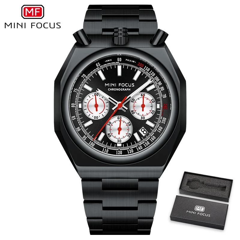 Mini Focus - Orologio da uomo elegante con cronografo analogico al