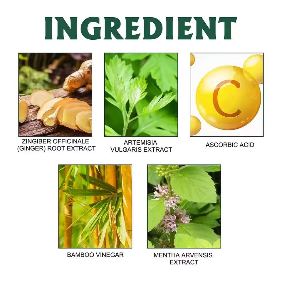 Patch de gingembre et d'absinthe bio de médecine chinoise pour soulager le stress et favoriser un sommeil profond et détoxifiant. Outils de soin des pieds_voghion.com