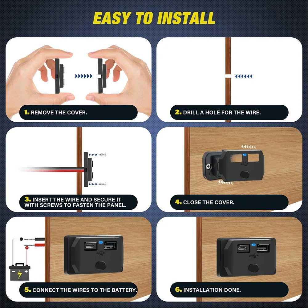USB Charger Socket 2 Port Power Outlet